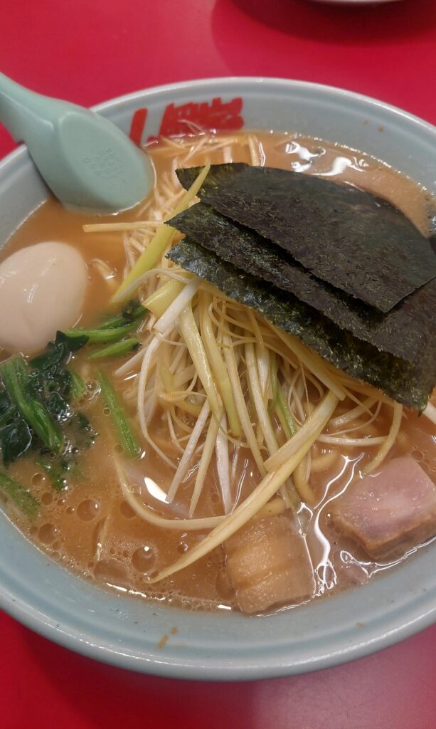 山岡家　醤油ネギラーメン